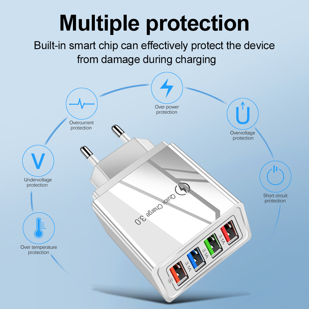 Quick 4 Slot Portable Charger