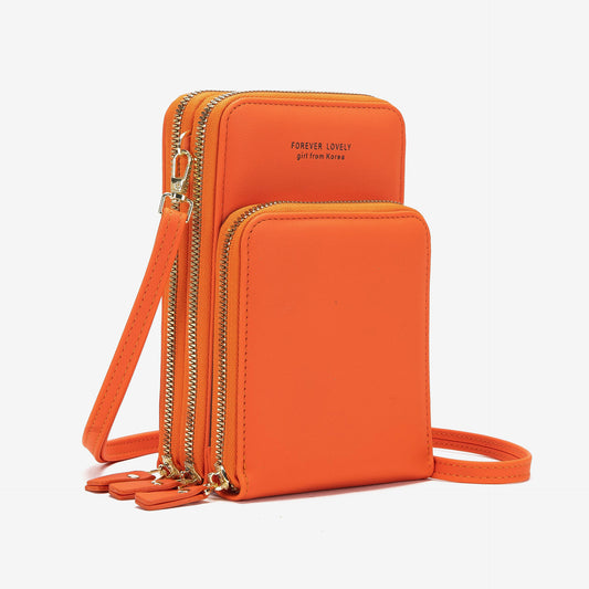 Tri-fold Pockets Crossbody Bag Women