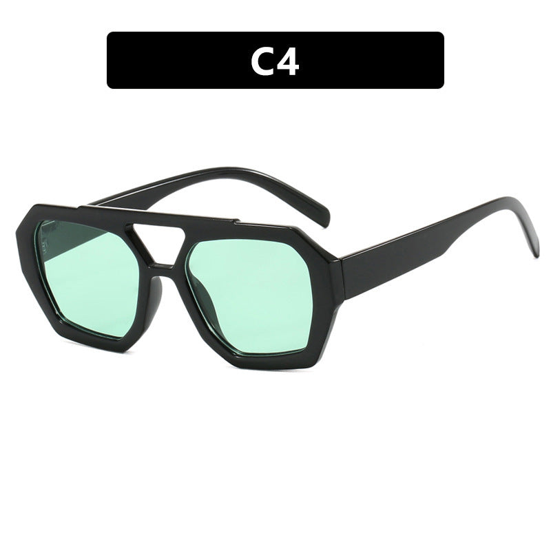 Ins Big Frame Leopard Beach Vacation Glasses