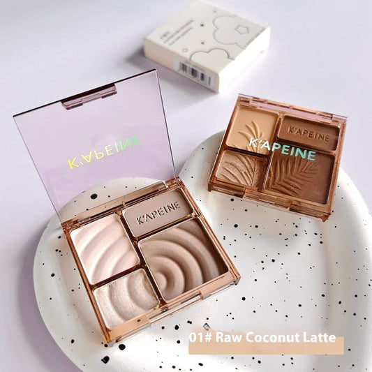 Four Colors Matte Brightening Highlight Eyeshadow