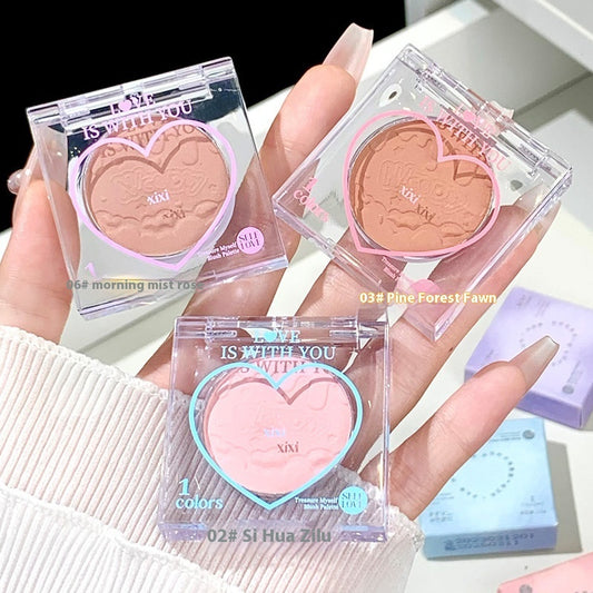 Cha Cha Peach Heart Monochrome Blush