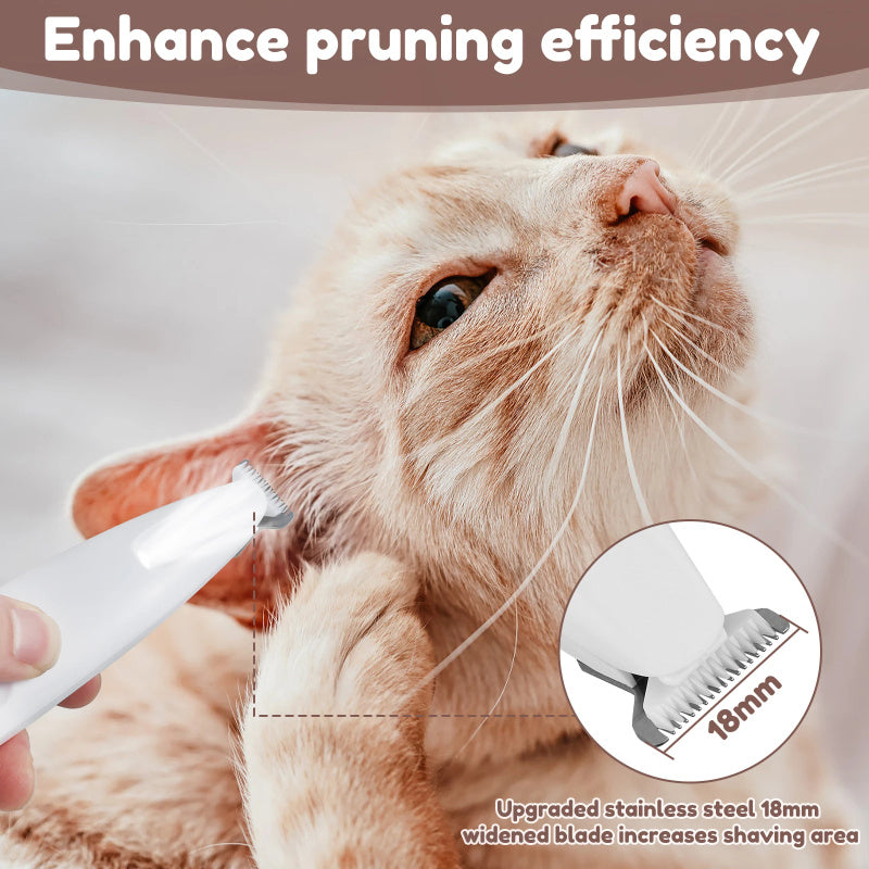 Waterproof LED Dog Paw Trimmer & Pet Hair Clippers