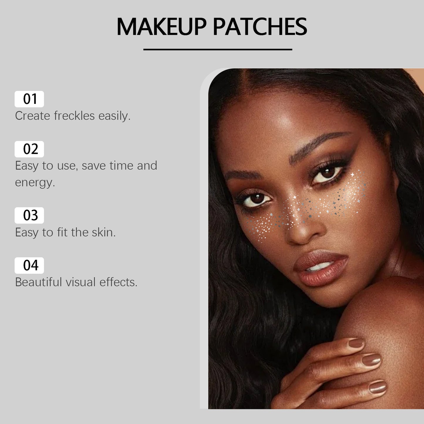 Glitter Spots Tattoo Face Stickers