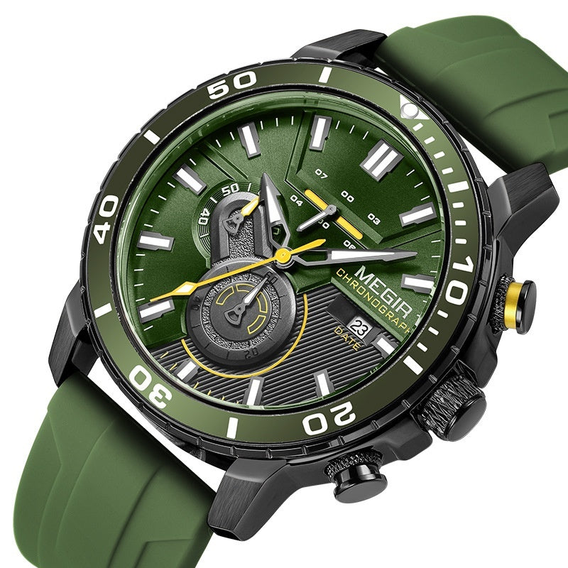 Multi-function Chronograph Calendar Sports Men's Watch