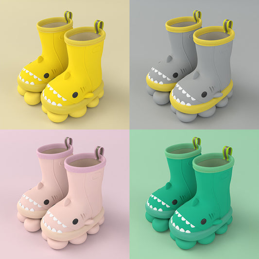 Waterproof Rain Shark Boots For Kids