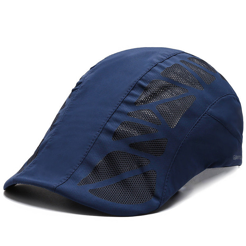 Men Mesh Beret Breathable Hat