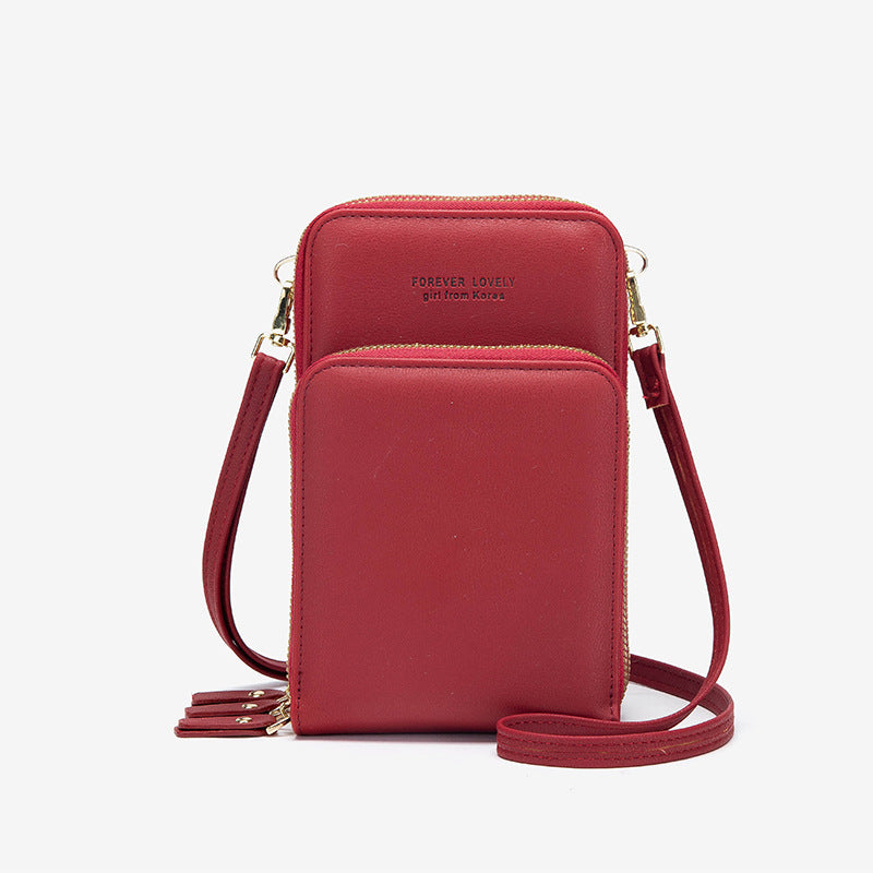 Tri-fold Pockets Crossbody Bag Women
