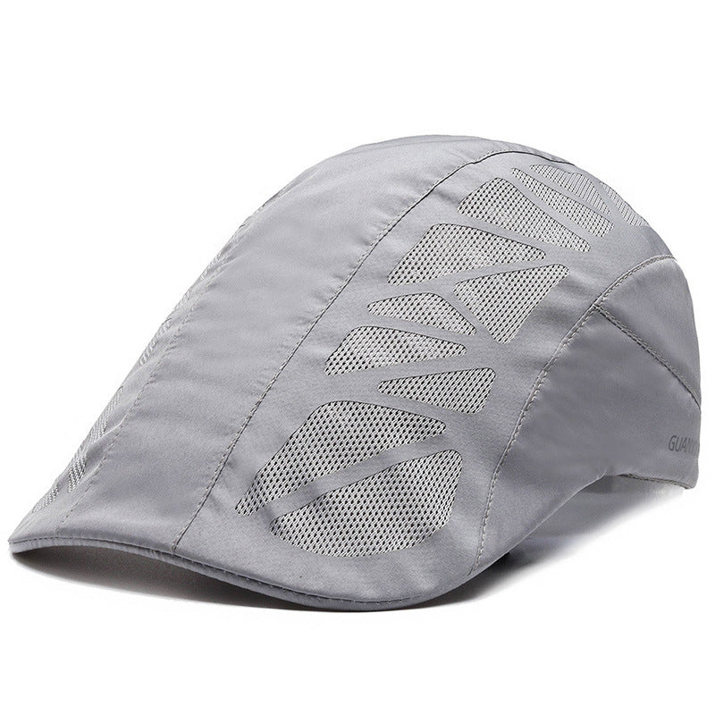 Men Mesh Beret Breathable Hat