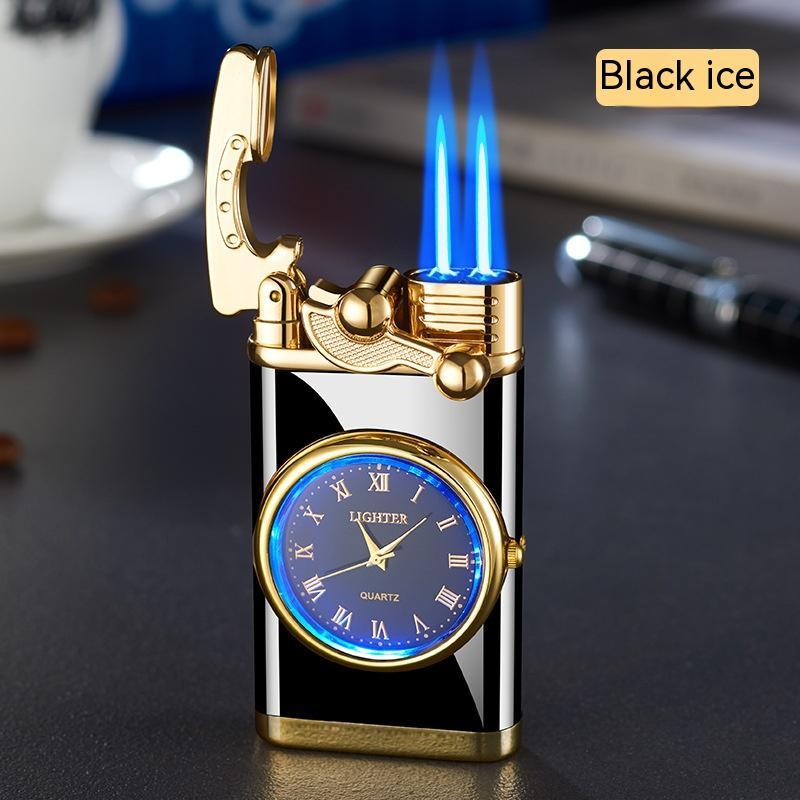 Real Dial Inflatable Windproof Lighter Men's Watch Gift