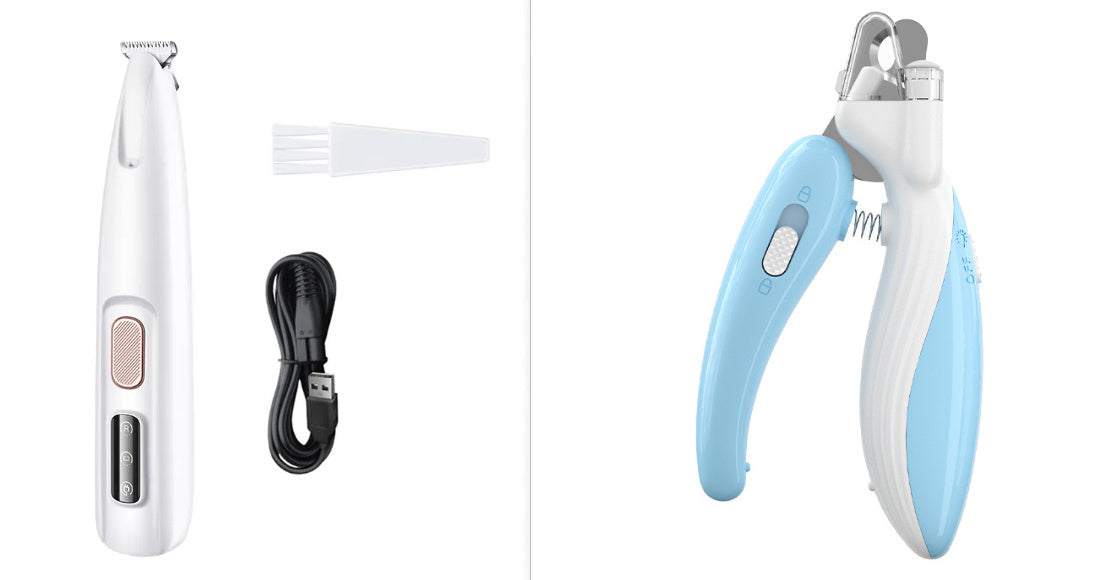 Waterproof LED Dog Paw Trimmer & Pet Hair Clippers