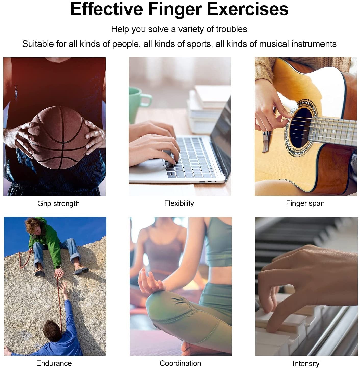 Silicone Finger Exercise Stretcher Device