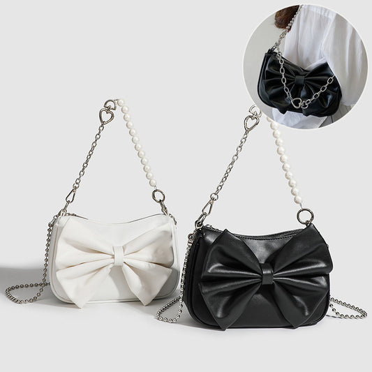 Simple Pearl Chain Shoulder Bag