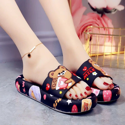 Cartoon Non-slip Soft Bottom Thick Flip Flops