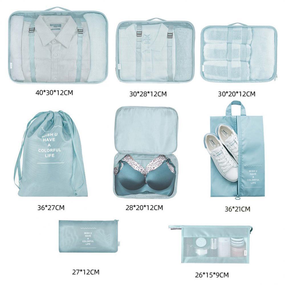 8-piece Set Luggage Divider Travel Storage Bag