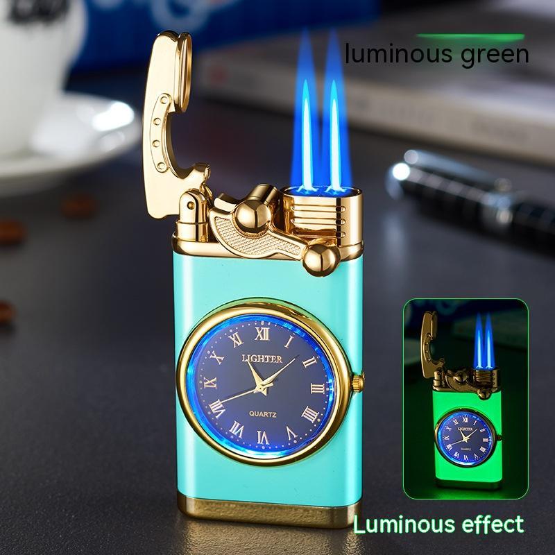 Real Dial Inflatable Windproof Lighter Men's Watch Gift