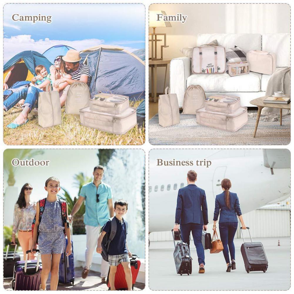 8-piece Set Luggage Divider Travel Storage Bag