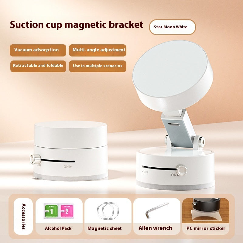 Foldable Magnetic Vacuum Car Phone Holder with Suction Cup