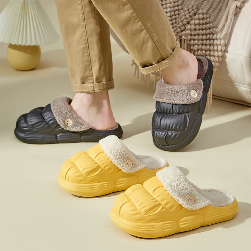 Waterproof, Non-Slip, Fluffy And Fuzzy Indoor Slippers