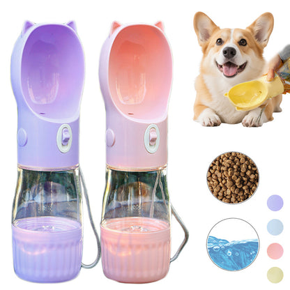 2 In 1 Portable Dog Water Bottle For Small Big Dogs And Cats For Outdoor