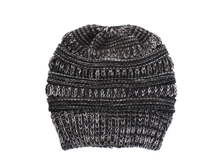 Mixed Color Knitted Wool Hat For Ladies