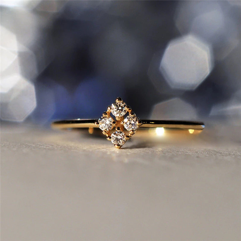 Four Heart Rings In The Night Sky