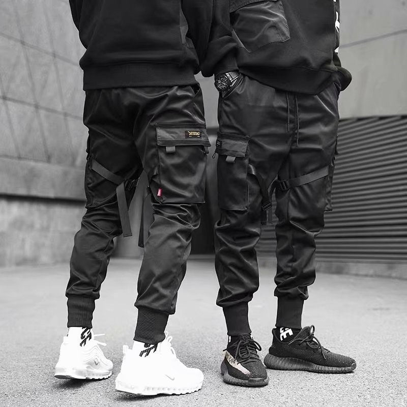 Men Hip Hop Casual Pockets Cotton Track Pants