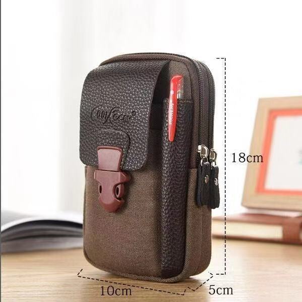 Men's Canvas Belt Waist Bag