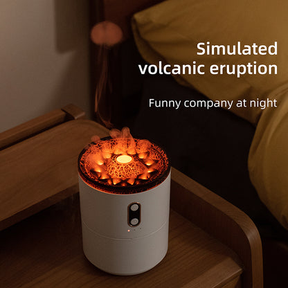 Portable Jellyfish Volcanic Flame Air Humidifier