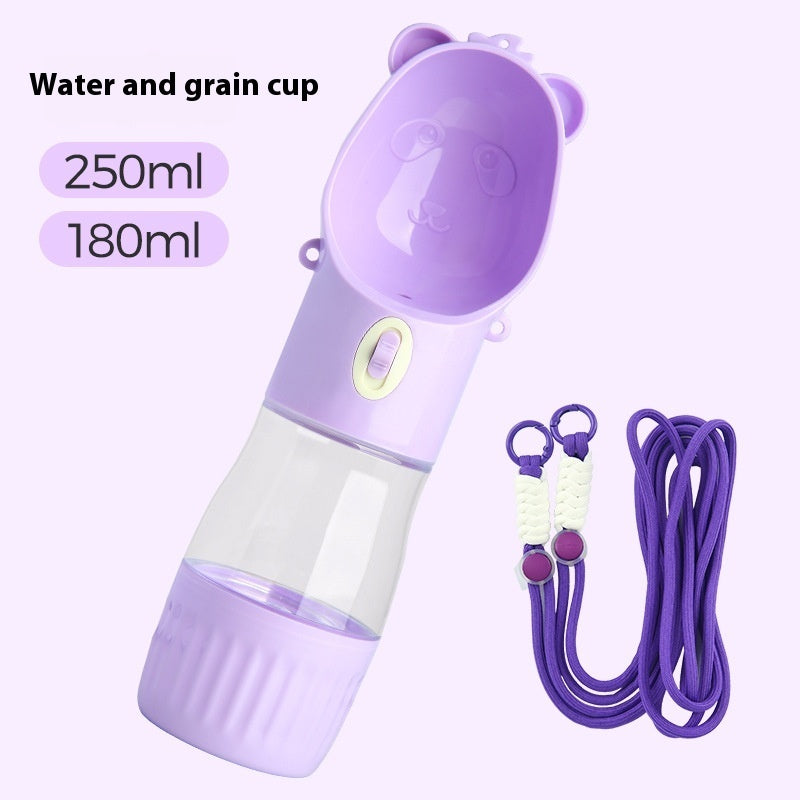 2 In 1 Portable Dog Water Bottle For Small Big Dogs And Cats For Outdoor