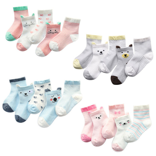 Breathable Summer Cotton Socks for Boys and Girls