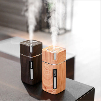 Ultrasonic Wood Grain Electric Humidifier & Essential Oil Diffuser