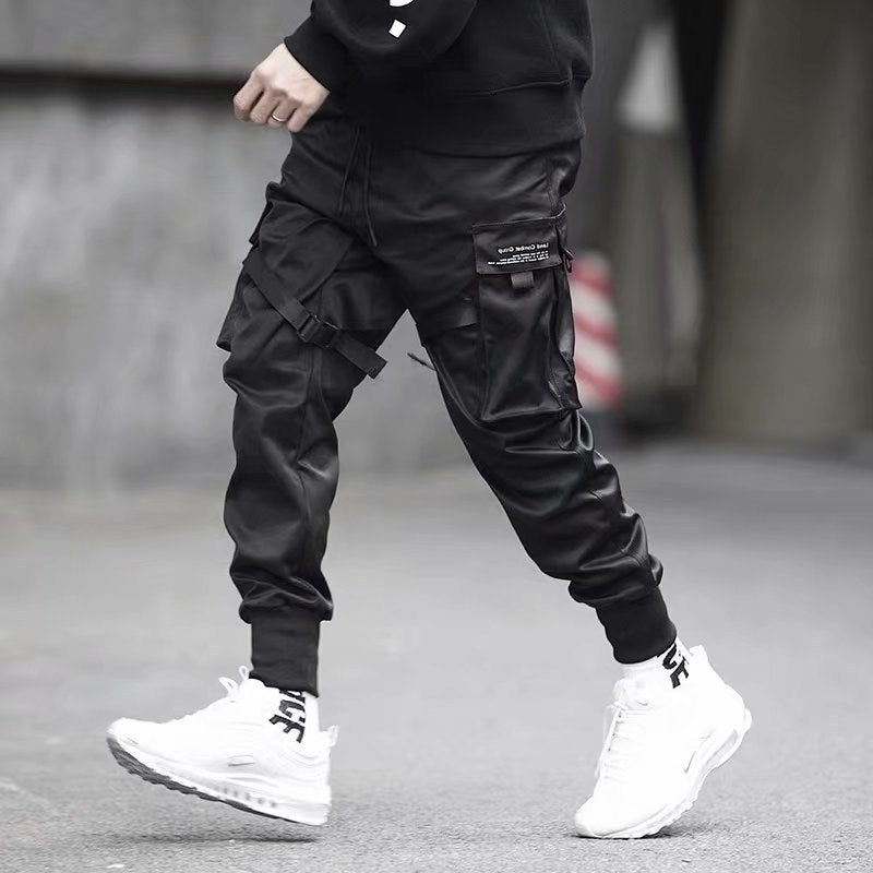 Men Hip Hop Casual Pockets Cotton Track Pants