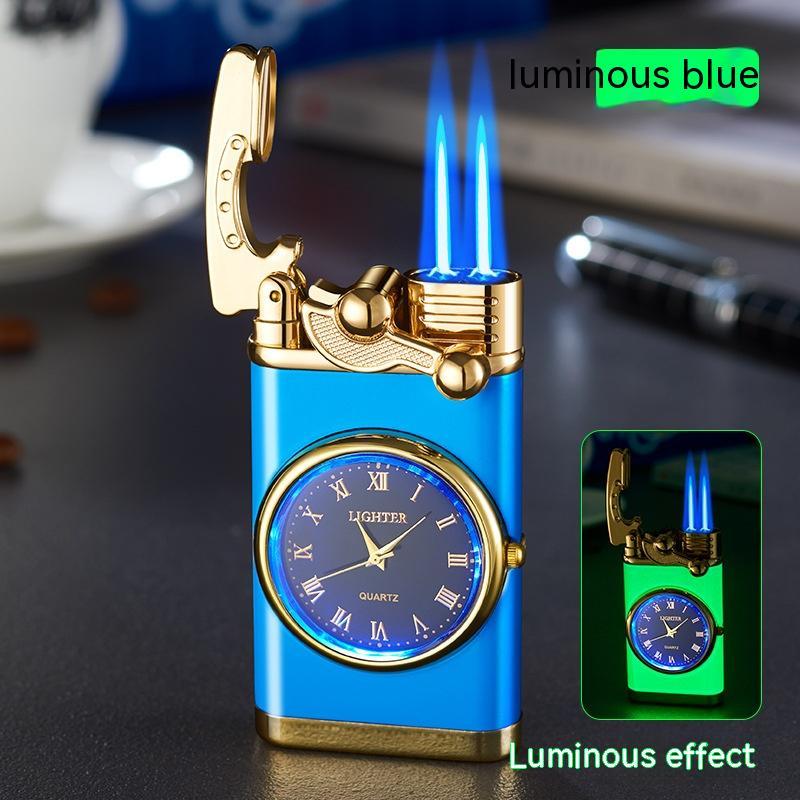 Real Dial Inflatable Windproof Lighter Men's Watch Gift