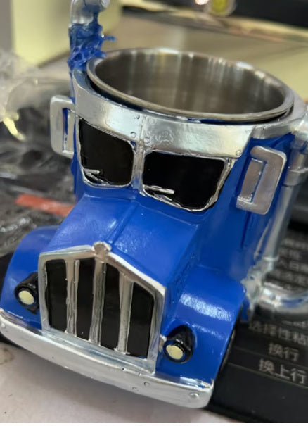 Durable Handcrafted Semi-Truck Coffee Mug