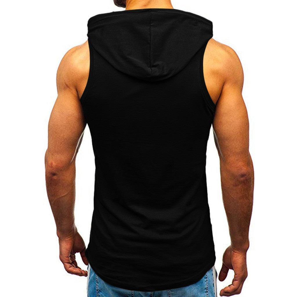 Men's Sleeveless Letter Printed Vest