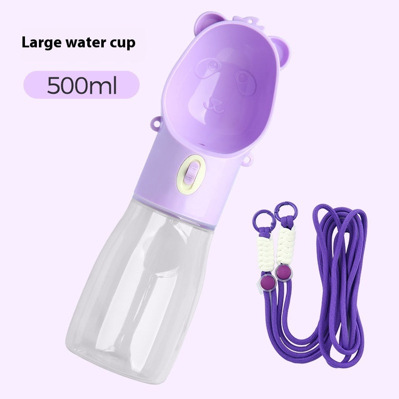 2 In 1 Portable Dog Water Bottle For Small Big Dogs And Cats For Outdoor