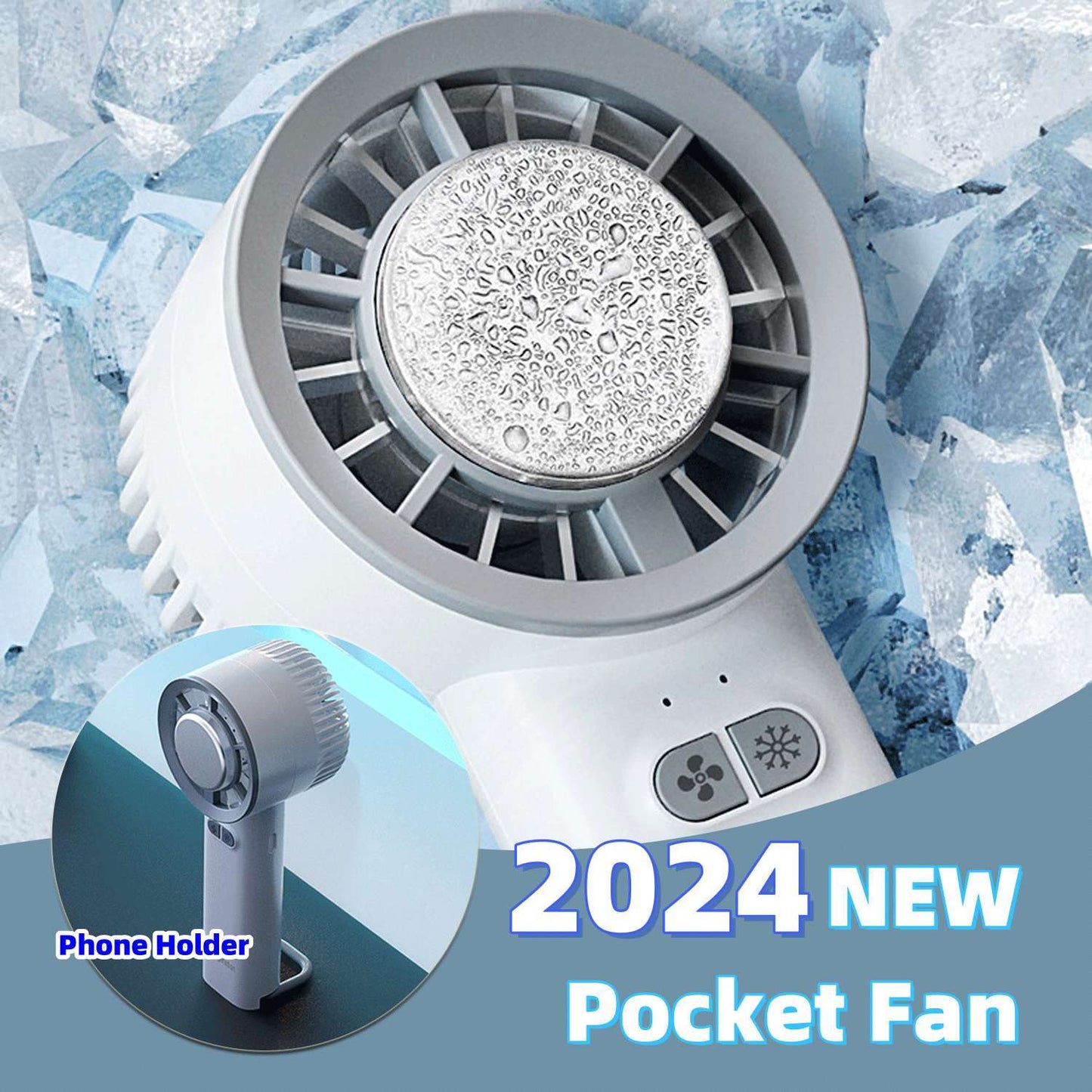 Turbo Jet Mini Portable Ice Cold Fan