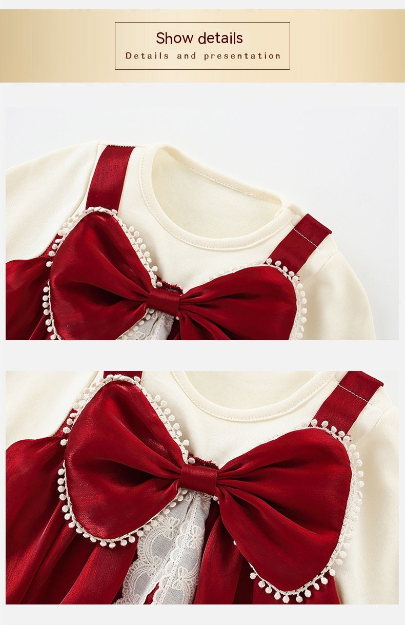 Baby Long-sleeved Triangle Romper