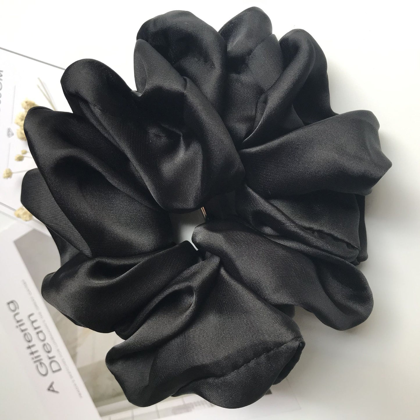 Smooth Satin Large Intestine Circle Hair Tie