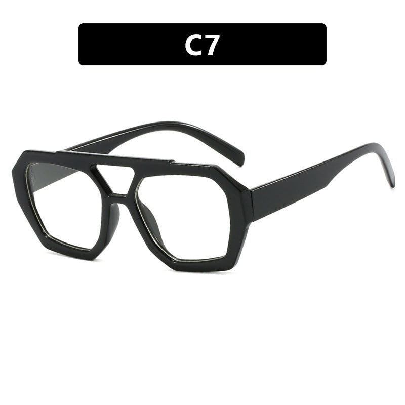 Ins Big Frame Leopard Beach Vacation Glasses