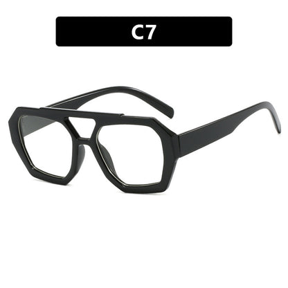 Ins Big Frame Leopard Beach Vacation Glasses