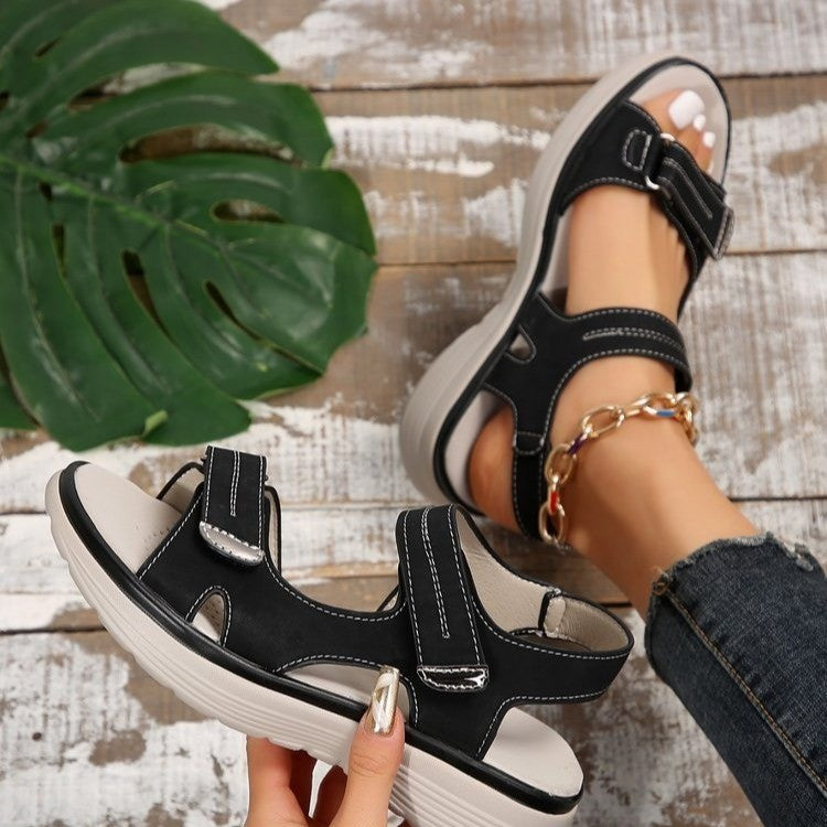 Casual Velcro-design Sandals