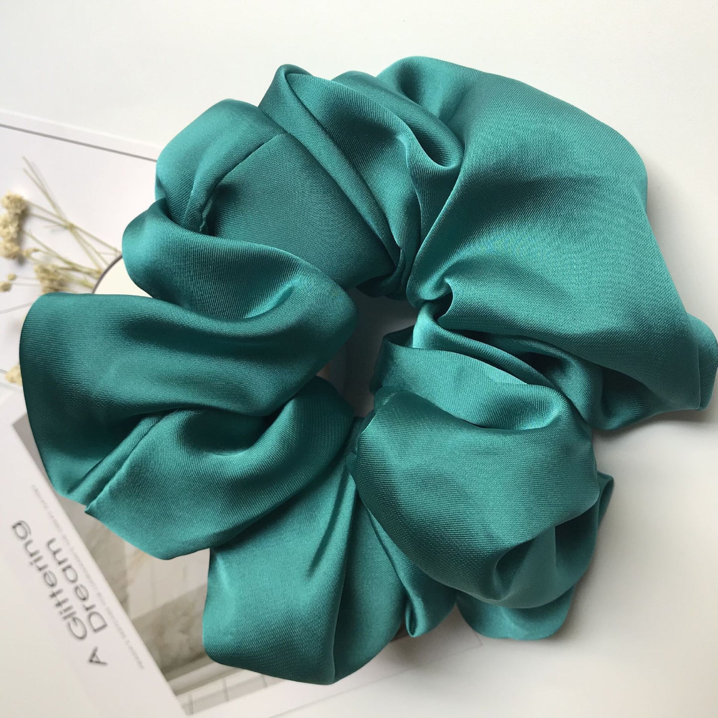 Smooth Satin Large Intestine Circle Hair Tie