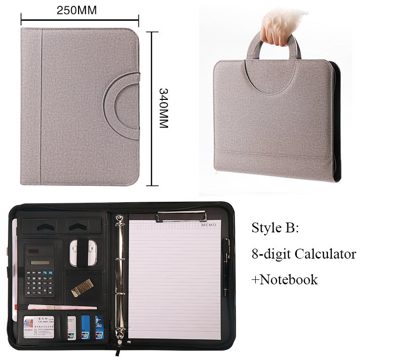A4 Multifunctional Portable Zipper Bag