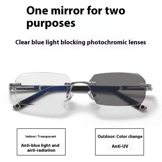 Anti-Fatigue, Anti-radiation, Photochromic Reading Glasses