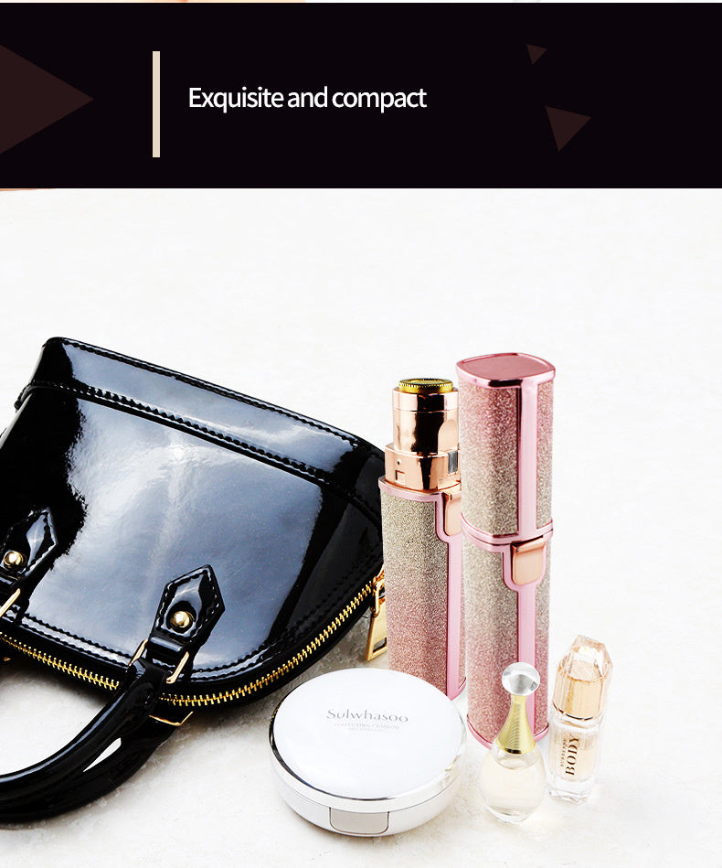 Lipstick Shaped Automatic Eyebrow Trimming Shaver For Ladies