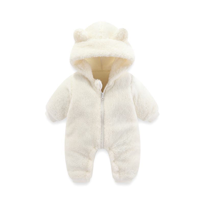 Newborn Thermal Zipper Onesie Rompers Jumpsuit