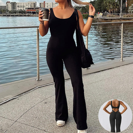 Sexy Backless Exercise Yoga Jumpsuit