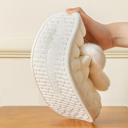 Cute Rabbit Fuzzy Slippers For Women