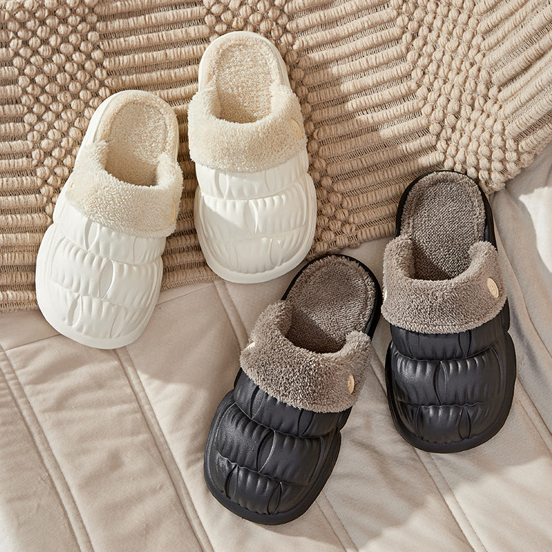 Waterproof, Non-Slip, Fluffy And Fuzzy Indoor Slippers